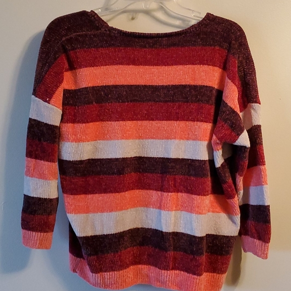 NWT CHENILLE STRIPED SWEATER - Picture 4 of 4